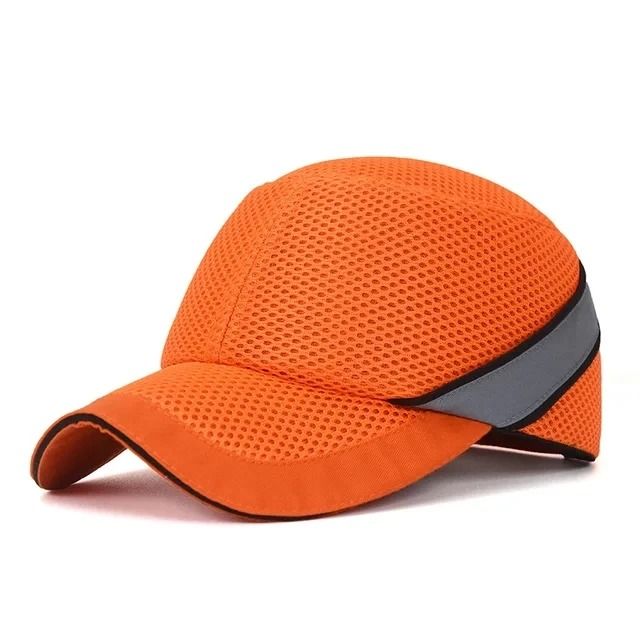 Hi Viz Mesh Bump Cap Baseball Style Safety Helmet