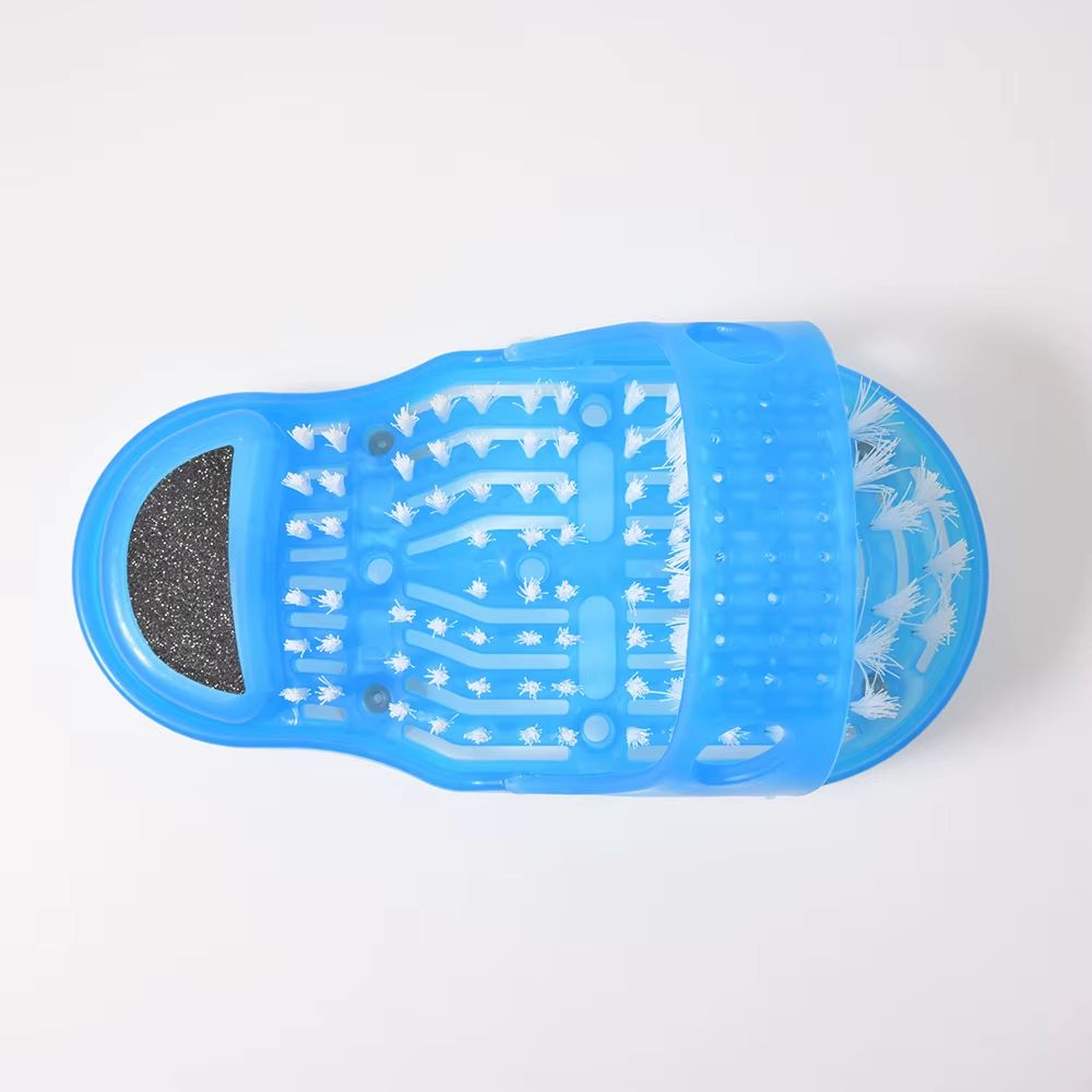 FootSpa Glide Scrubber Massager Slipper – Shower Foot Brush & Dead-Skin Remover