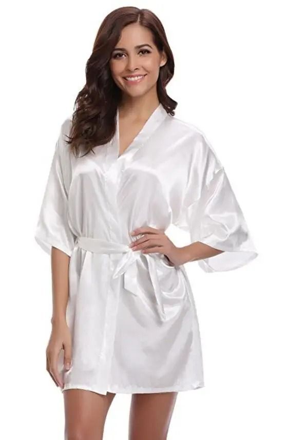 Women's Silk Kimono Bridesmaid Robe