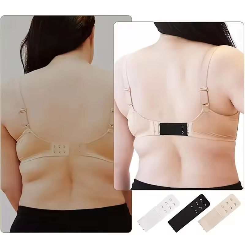 ComfyFit 9-Pack Adjustable Soft Bra Extenders – 2-Hook, 3-Row Band Extender Set