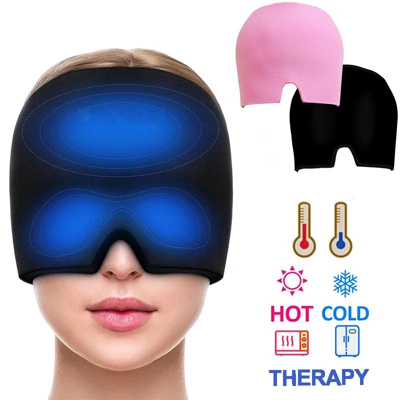 Gel Ice Headache Relief Hat for Migraine and Stress Comfort