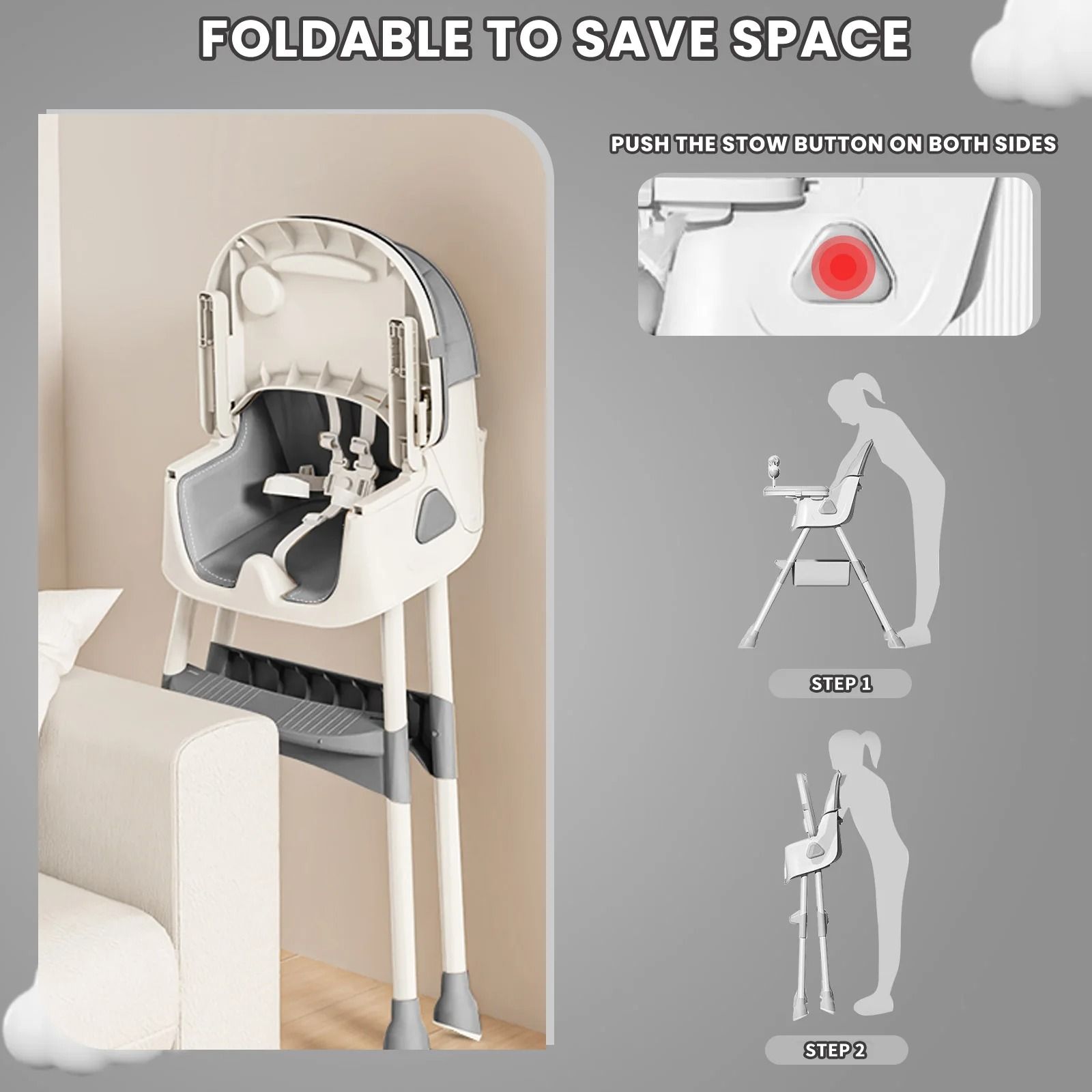 Foldable Baby High Chair (E500)