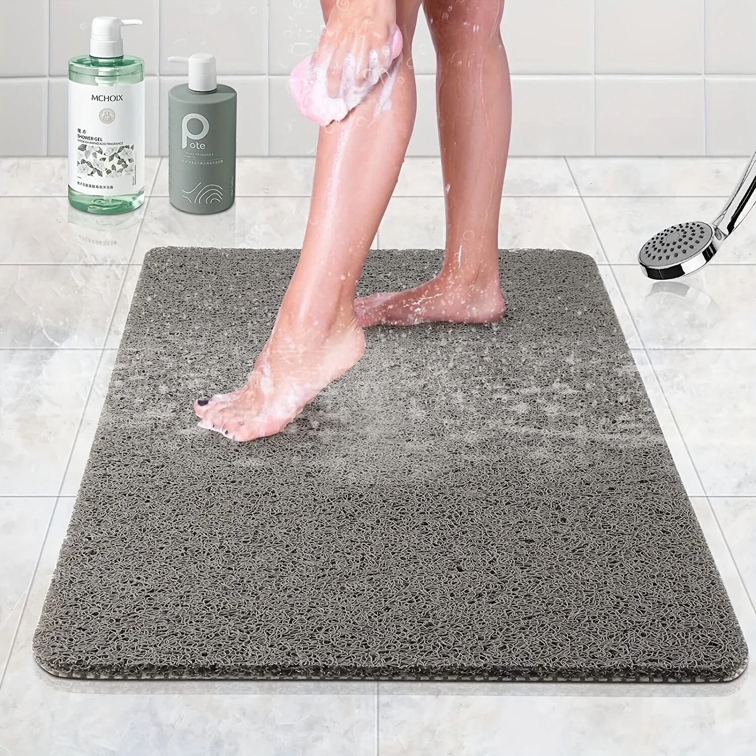 Absorbent Non-Slip Bathroom Floor Mats & Door Rugs