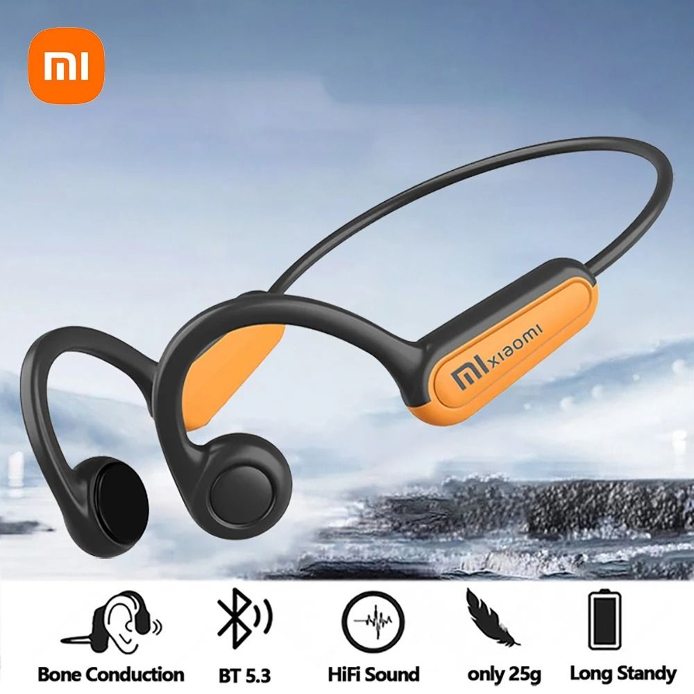 Bone Conduction Bluetooth 5.3 Ear Hook Sport Earphones Waterproof for Running and Driving