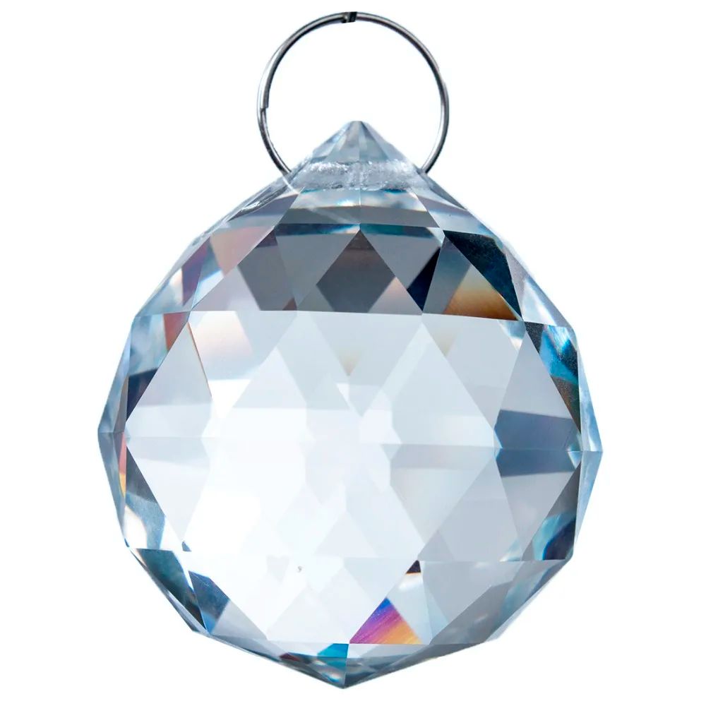 Clear chandelier crystal replacement faceted ball prism hanging pendant for suncatchers, chandeliers and wedding decor