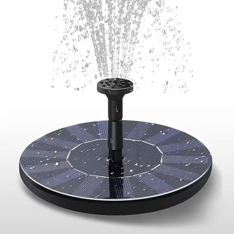GardenFlow Solar Floating Fountain Pump – 13/16/18 cm Bird Bath & Garden Water Feature Kit