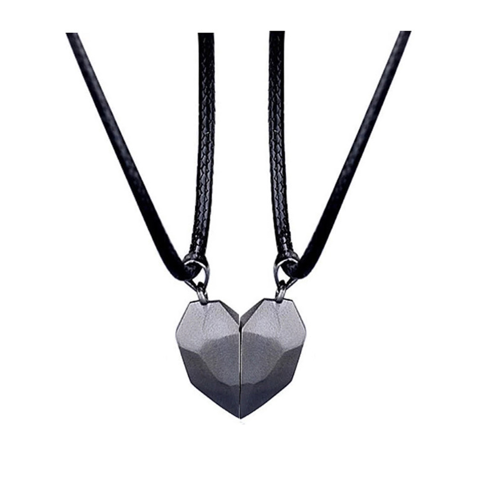 Magnetic Heart Necklace Couple Jewelry, Womens Valentines Day Sweater Chain, Lover Best Friend Wedding Gift