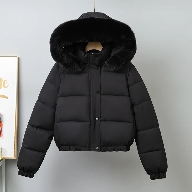 Short Thermal Winter Parka | Thickened Velvet Hooded Jacket