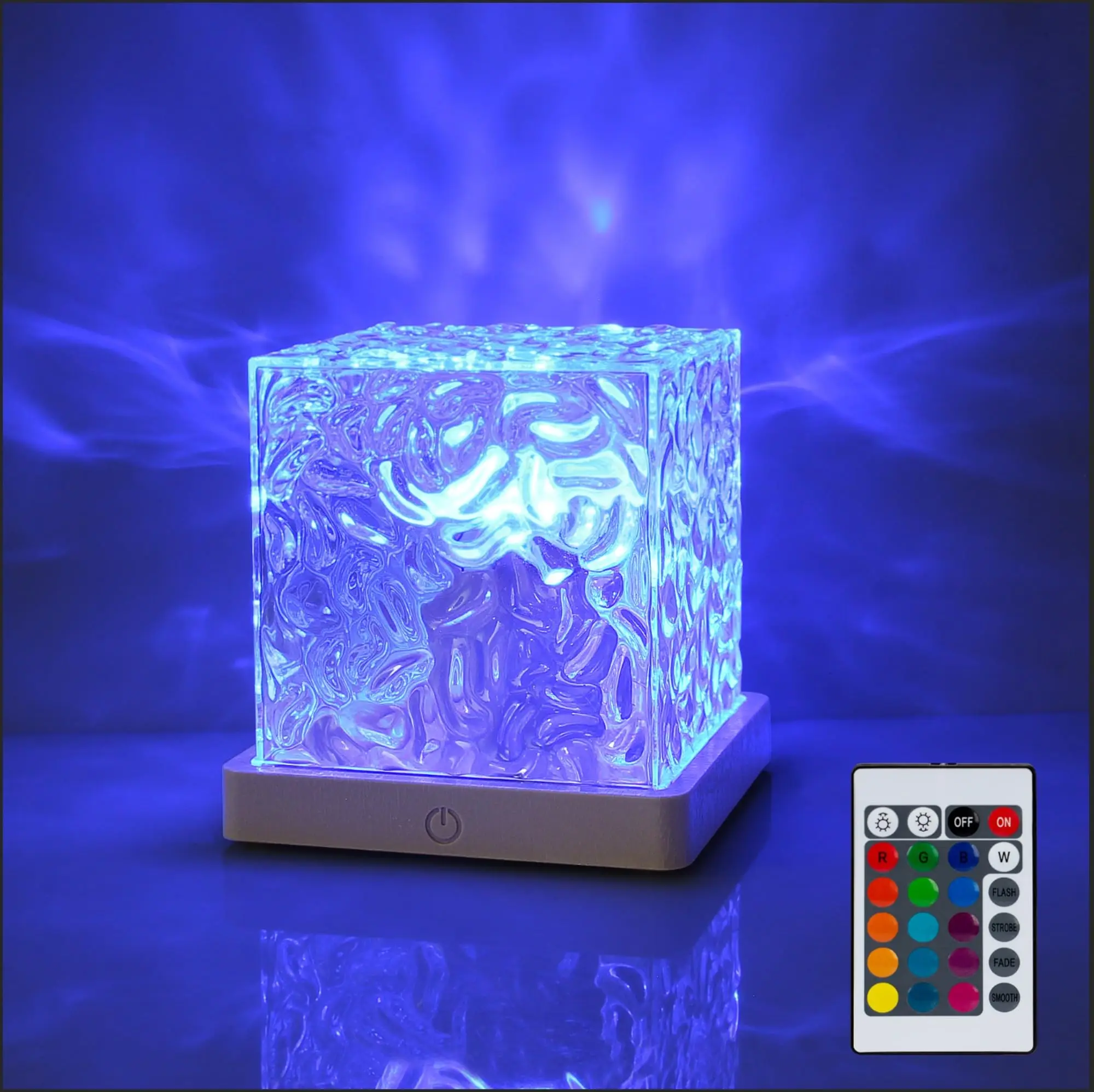 Ocean Flame Projector Light for Sleep, Mood & Relaxation, Soothing Visual Night Lamp