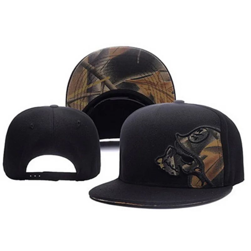Skeleton Hand Flat Bill Snapback Baseball Cap