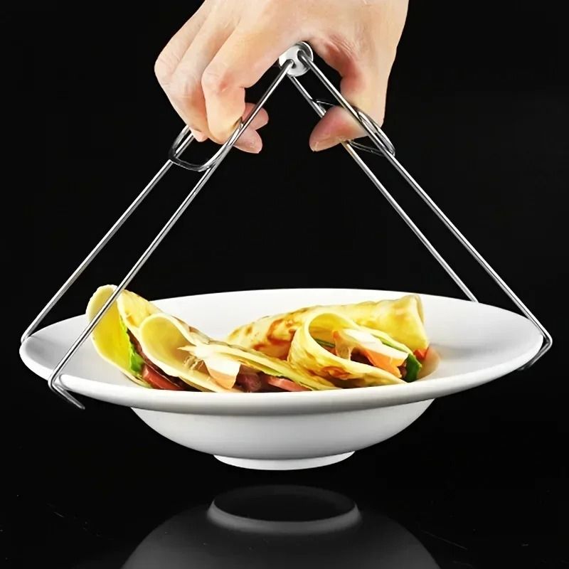 Stainless Steel Hot Dish Clamp Foldable Bowl and Pot Gripper