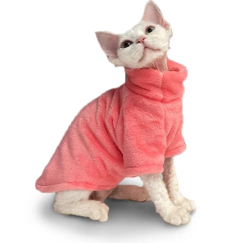 Fashionable Cat and Dog Winter Sweater Pet Hoodie Warm Knit Outfit