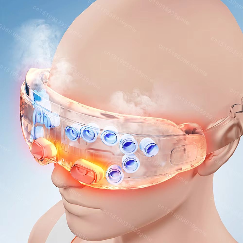 Bluetooth Steam Eye Massager with Heat, Acupressure & Kneading – Spa-Grade Eye Therapy for Fatigue Relief