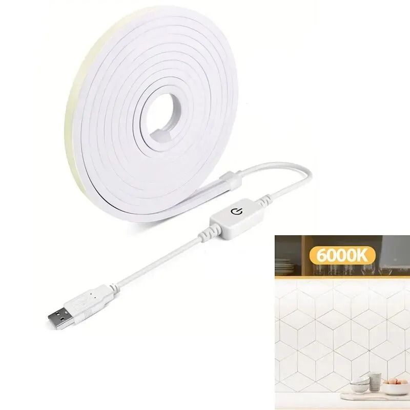 Dimmable Silicone Neon LED Strip Light with Touch Switch