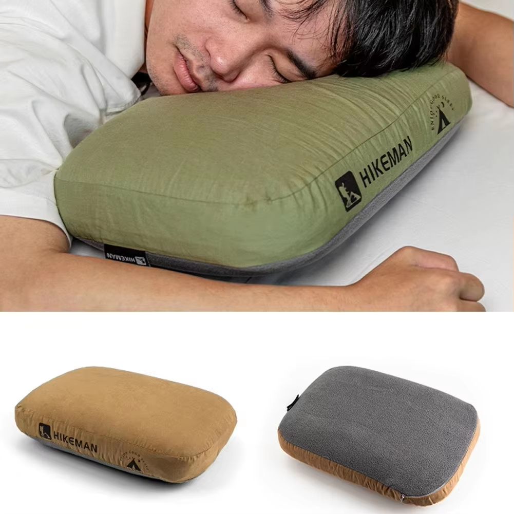 Portable Memory Foam Neck Pillow for Camping, Travel & Outdoor Rest