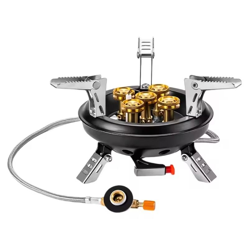 BRS-201A 16000W High Power Camping Gas Stove – Windproof Propane Burner with Piezo Ignition