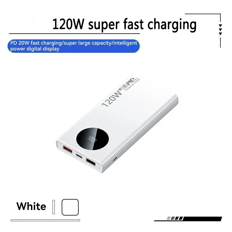 Ultra-High Capacity Power Bank Super Fast Charging External Battery