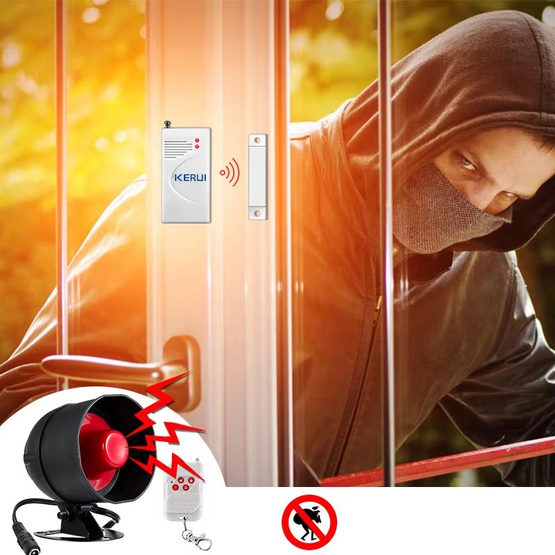 KERUI Wireless Standalone Home Security Alarm with PIR Motion Sensor and Loud Siren