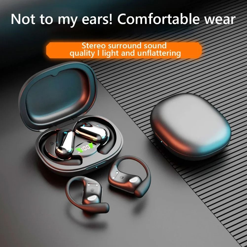 AI Translation Earbuds with Bluetooth 5.3, Open Ear Design, and ENC Noise Cancellation