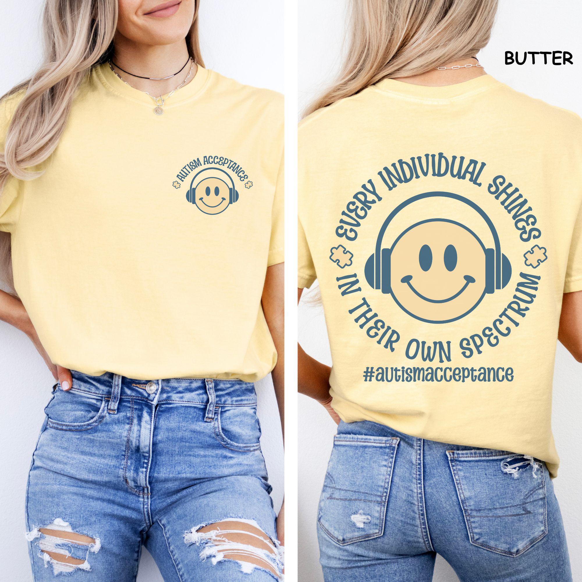 Every Individual Belongs Shirt Autism Awareness Neurodiversity Graphic Tee Gift