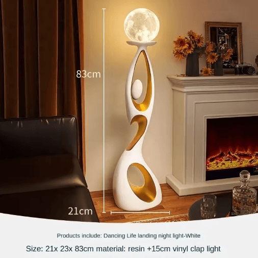 Abstract Dancing Figures Sculpture – Modern Nordic Luxury Home Decor Accent