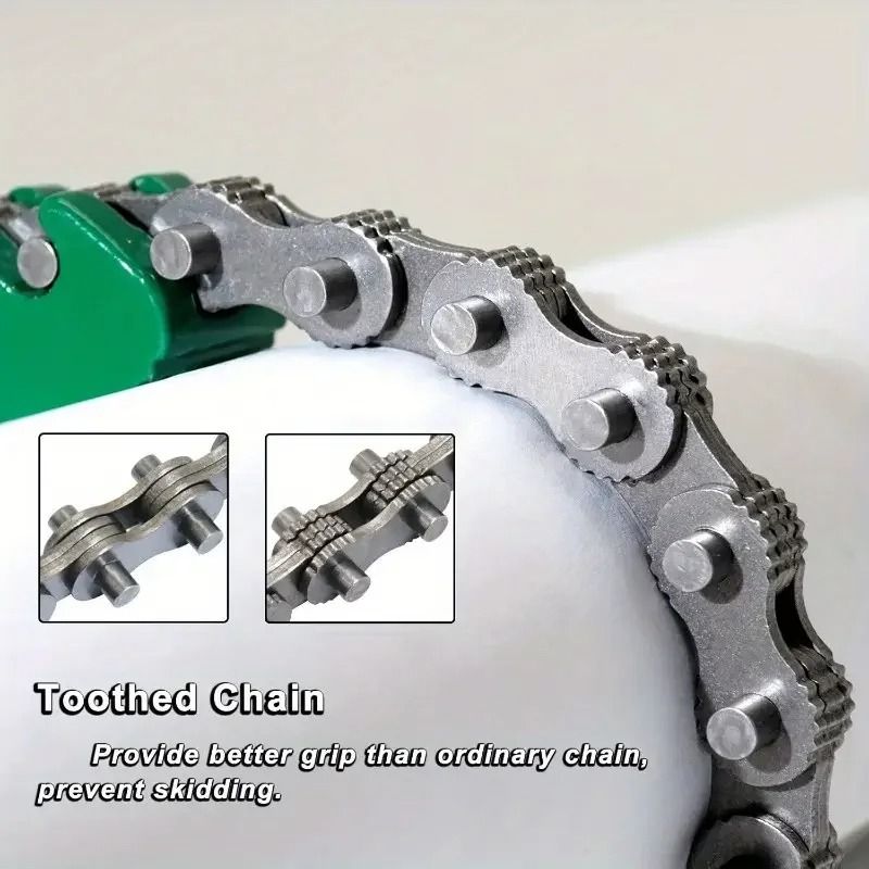 Adjustable Heavy-Duty Belt Wrench and Oil Filter Strap Spanner for Multi-Purpose Disassembly