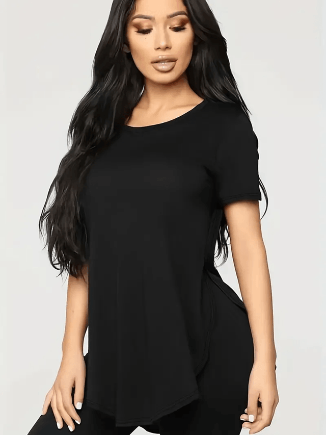 Plus Size Womens Graphic T Shirt Casual Short Sleeve Top