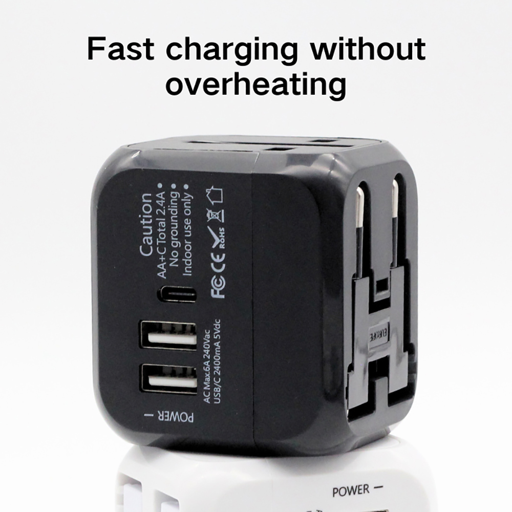 Multifunctional Power Charger Adapter Universal Travel Conversion Socket PD
