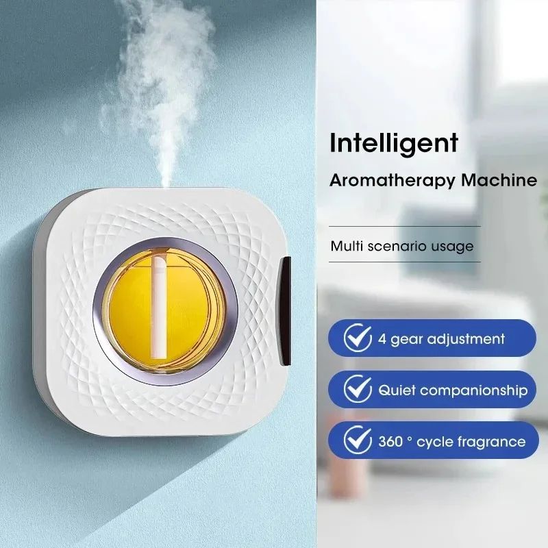 Mini Aromatherapy Air Purifying Diffuser – Wall-Mounted Fragrance Humidifier with Hilton Lavender Oil