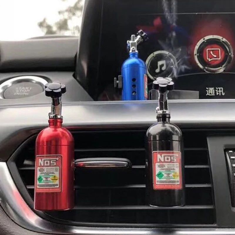 Turbo NOS Car Air Freshener – Aluminum Vent Clip Solid Perfume Fragrance Diffuser Car Ornament
