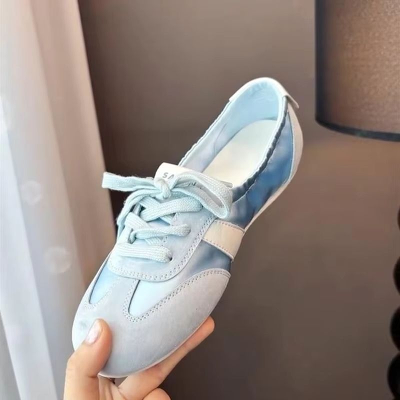 Women Ballet Flat Shoes Round Toe Breathable Mary Jane Strap