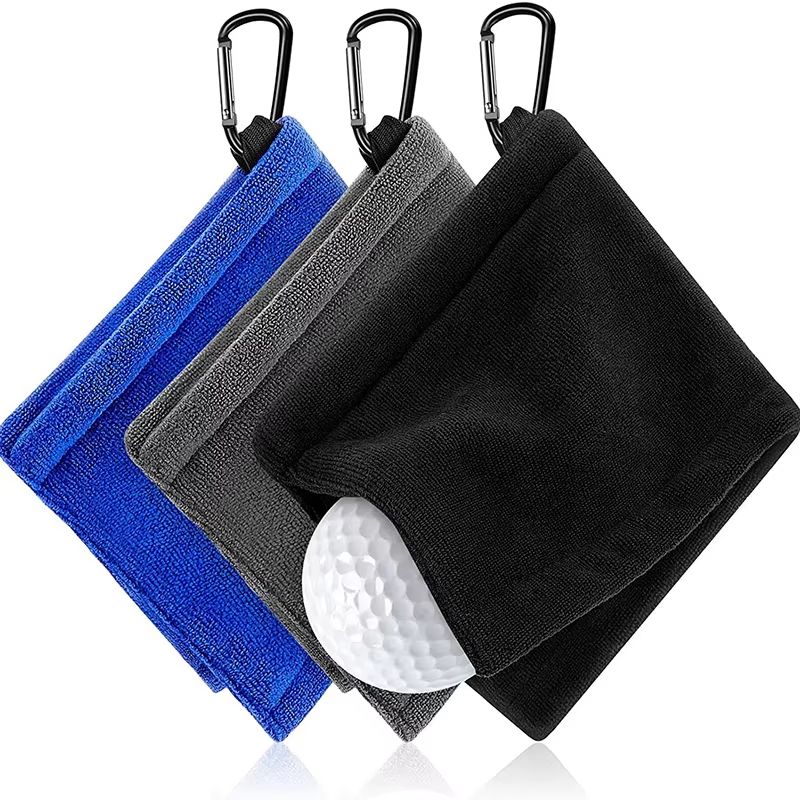 Premium Microfiber Golf Ball and Club Cleaning Towel With Hook