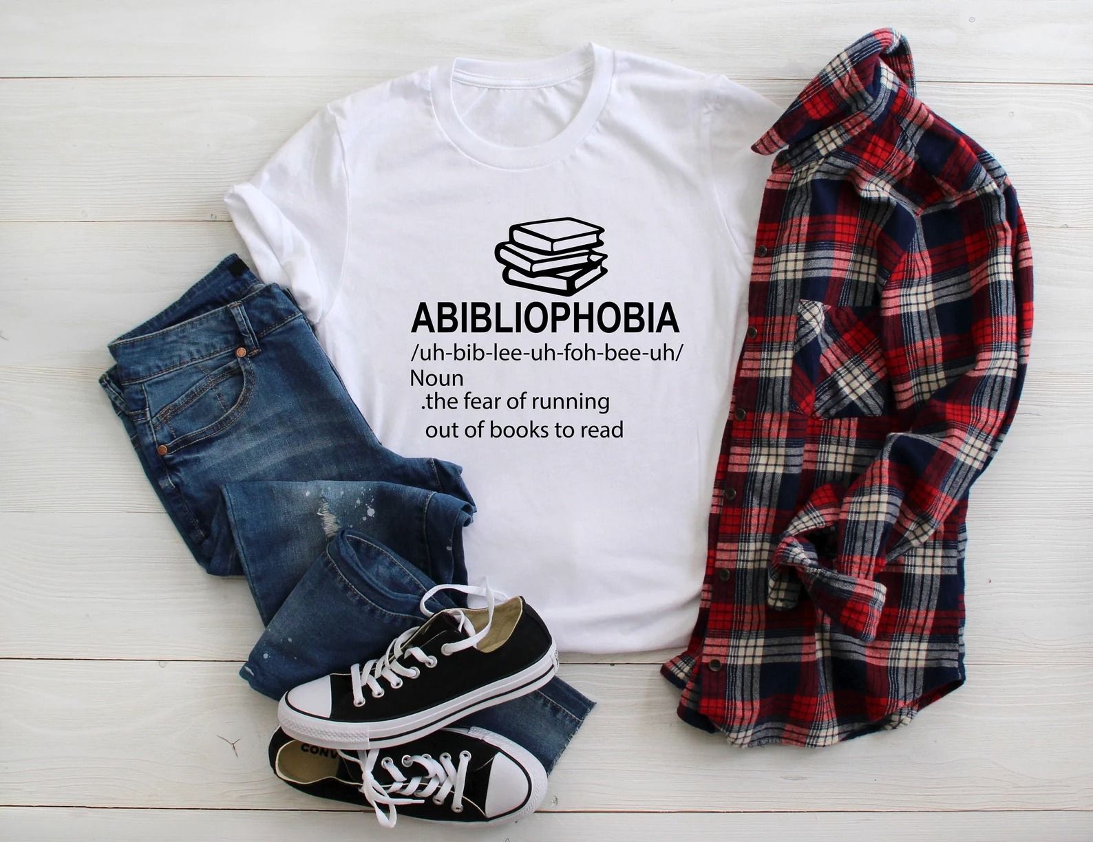 Abibliophobia Shirt, Book Lover Shirt, Gift For Librarian, Library Shirt, Book Reader Shirt, Reading Tee