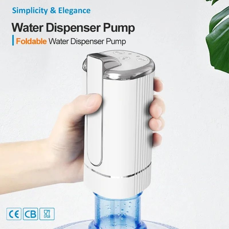 Foldable USB Electric Water Dispenser Pump for 5 Gallon Bottles – Portable Automatic Water Bottle Dispenser