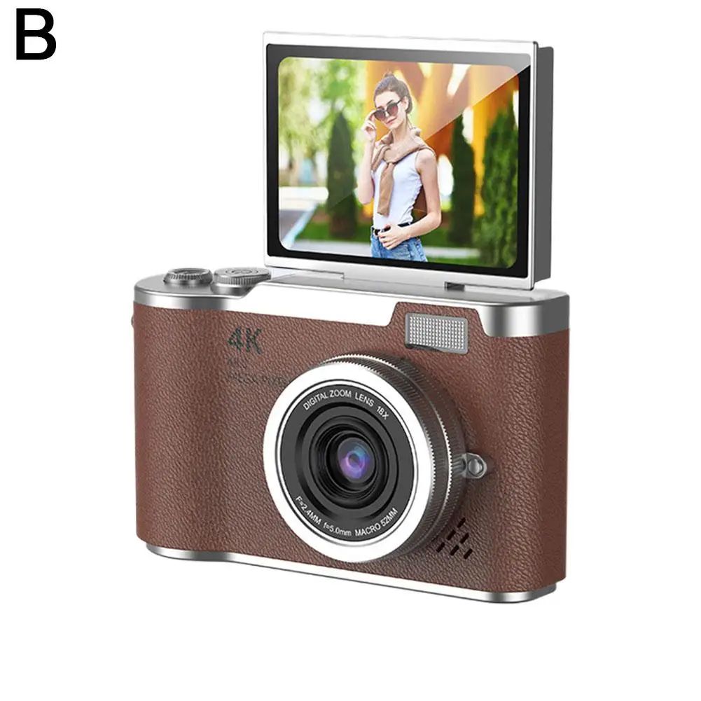 UltraView 4K FlipScreen Digital Camera – 48MP Compact Travel & Selfie Camera