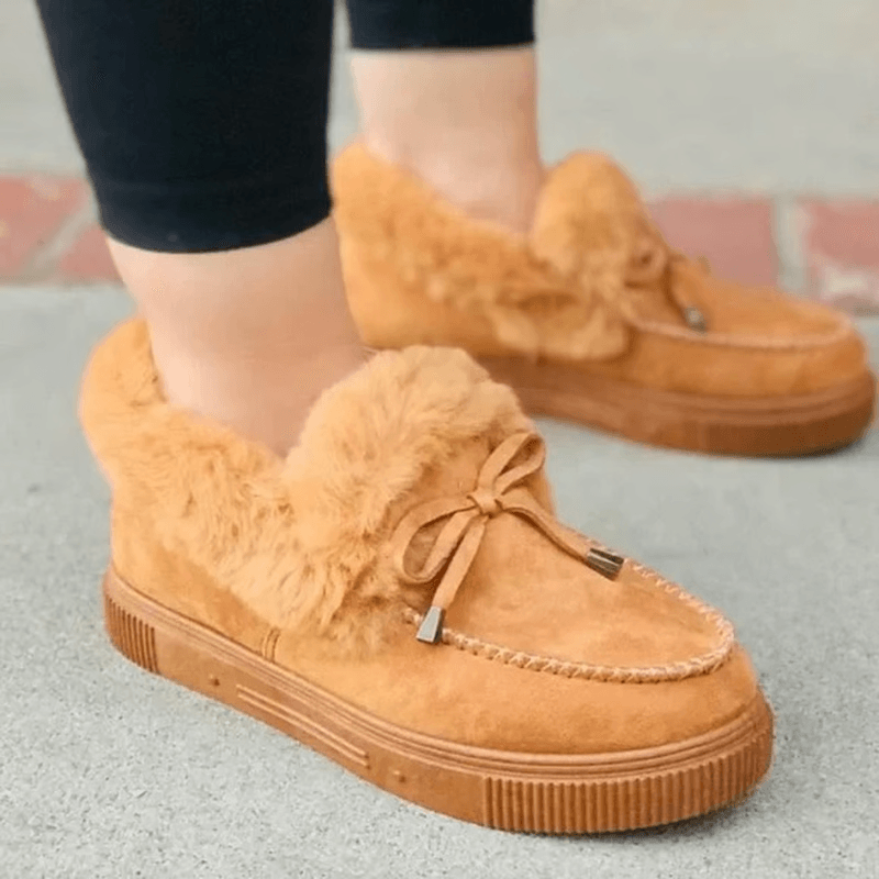Womens Fleece Lined Winter Shoes, Cozy Warmth & All-Day Comfort