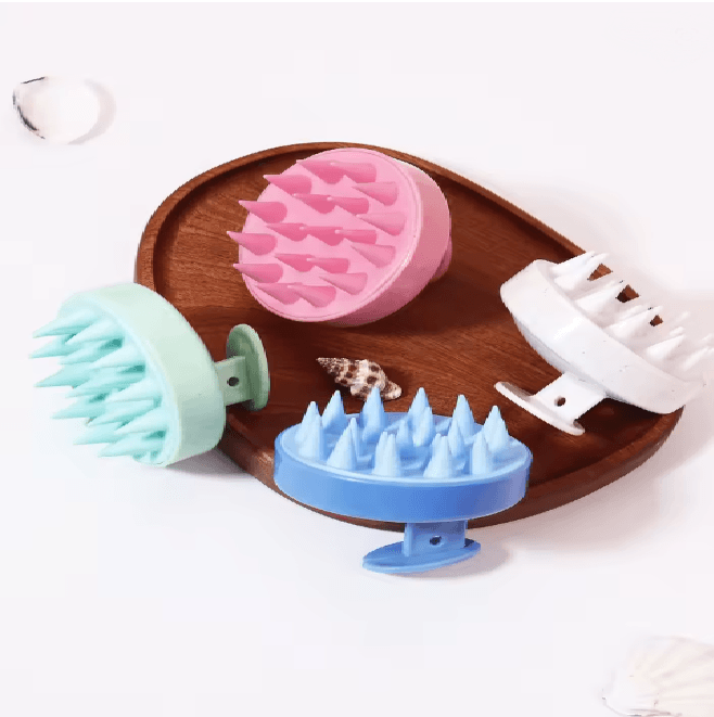 PureScalp Silicone Hair Wash And Scalp Massage Brush