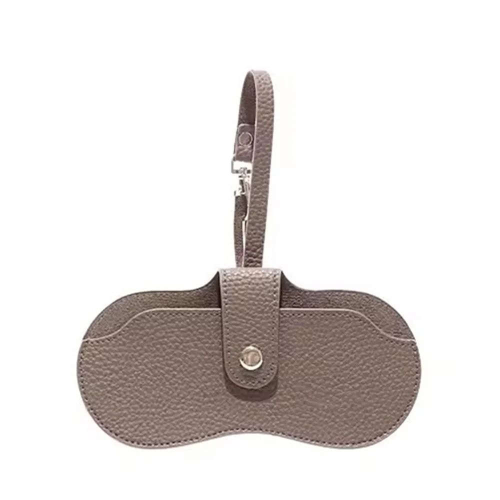 Magnetic Leather Glasses Case with Lanyard