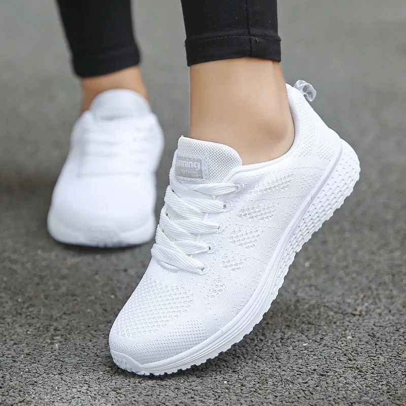 Women's Breathable Mesh Casual Sneakers Lightweight Walking Flat Shoes