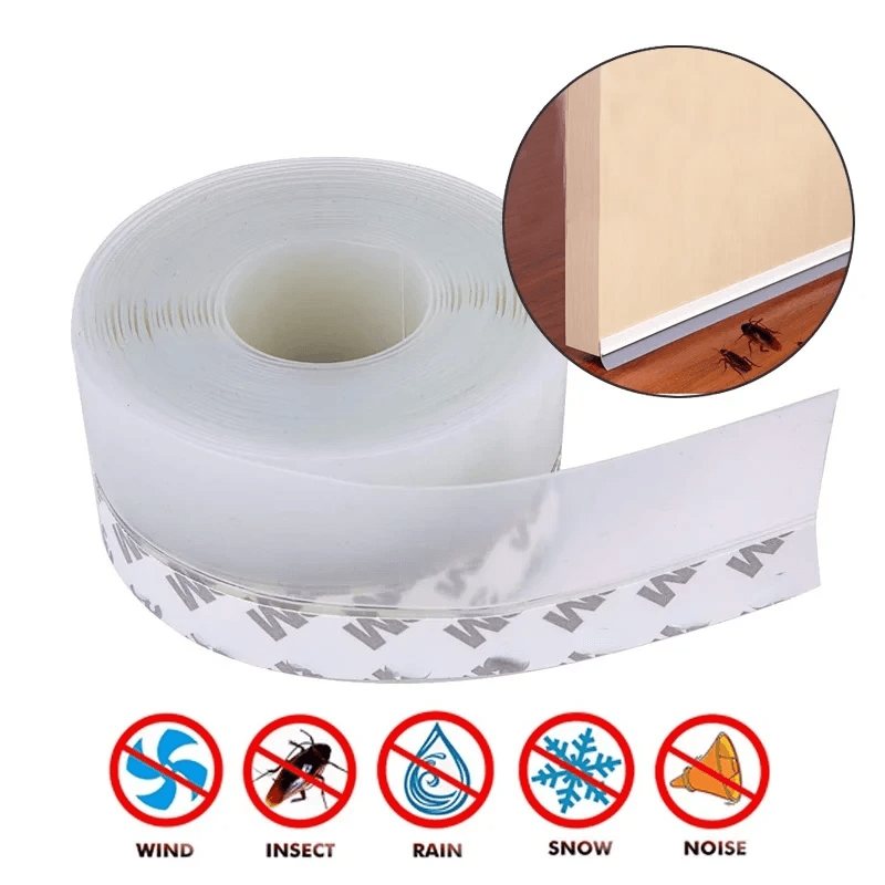 Weather Stripping Door Seal Strip for Blocking Drafts, Bugs, and Air Leaks