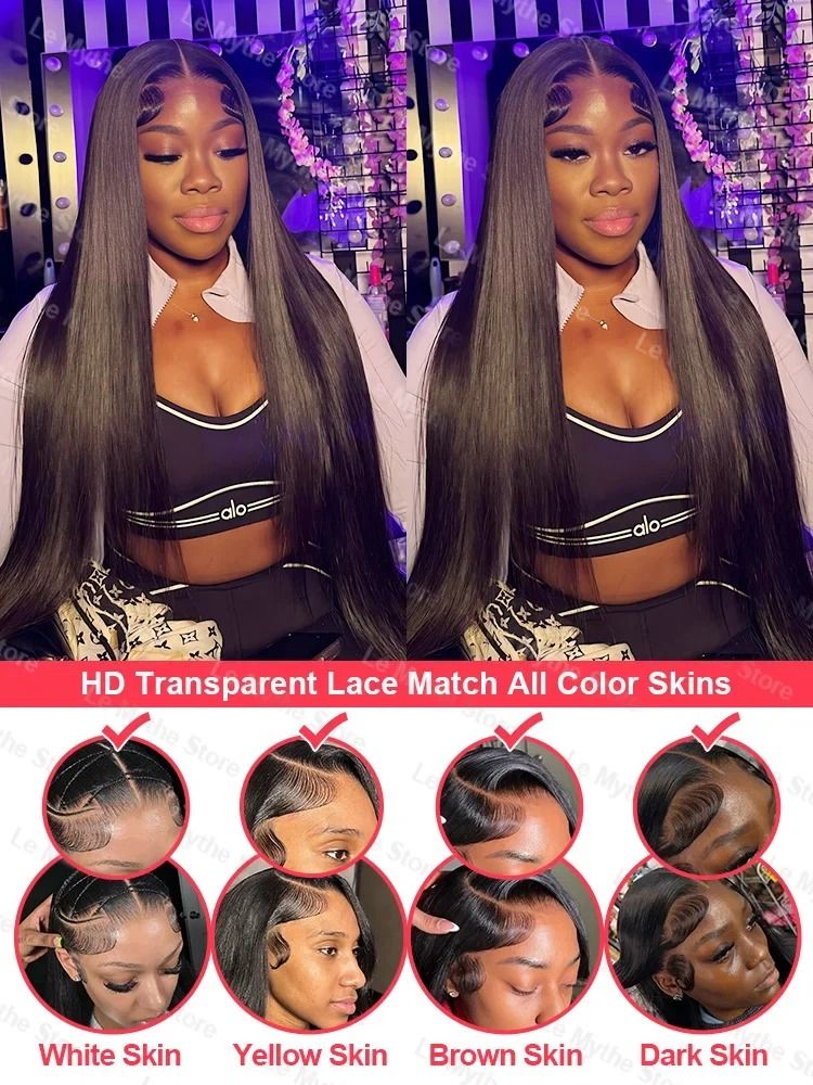 Bone Straight HD Lace Human Hair Wig
