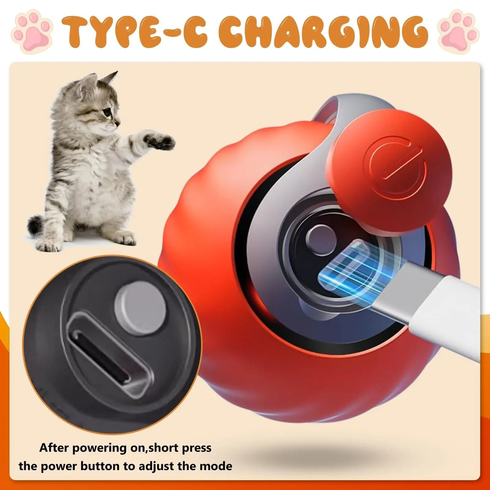 NewSpeedy Tail 2.0 Interactive Cat Toy Ball