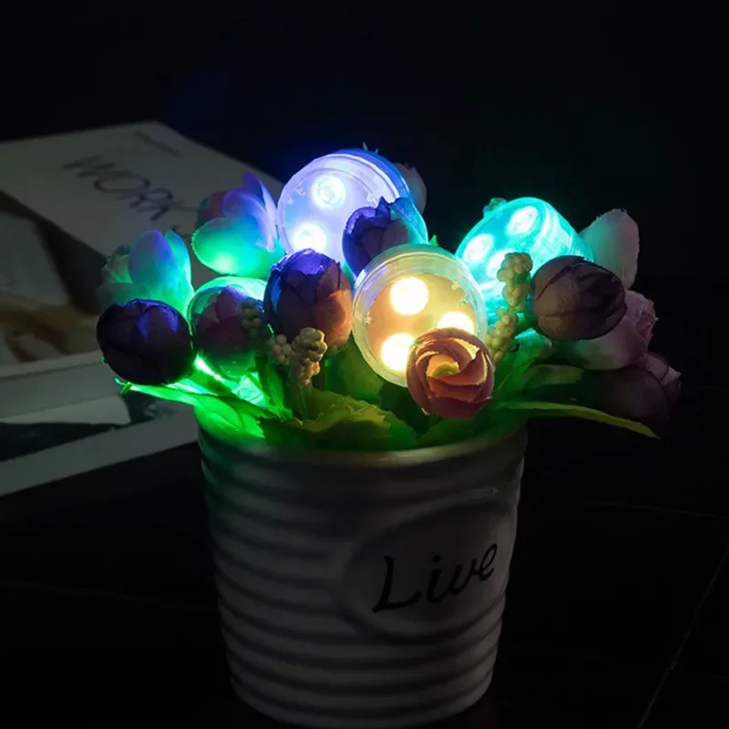 LED Submersible Pool Lights Battery Operated Underwater Night Lamp for Garden, Weddings, & Parties
