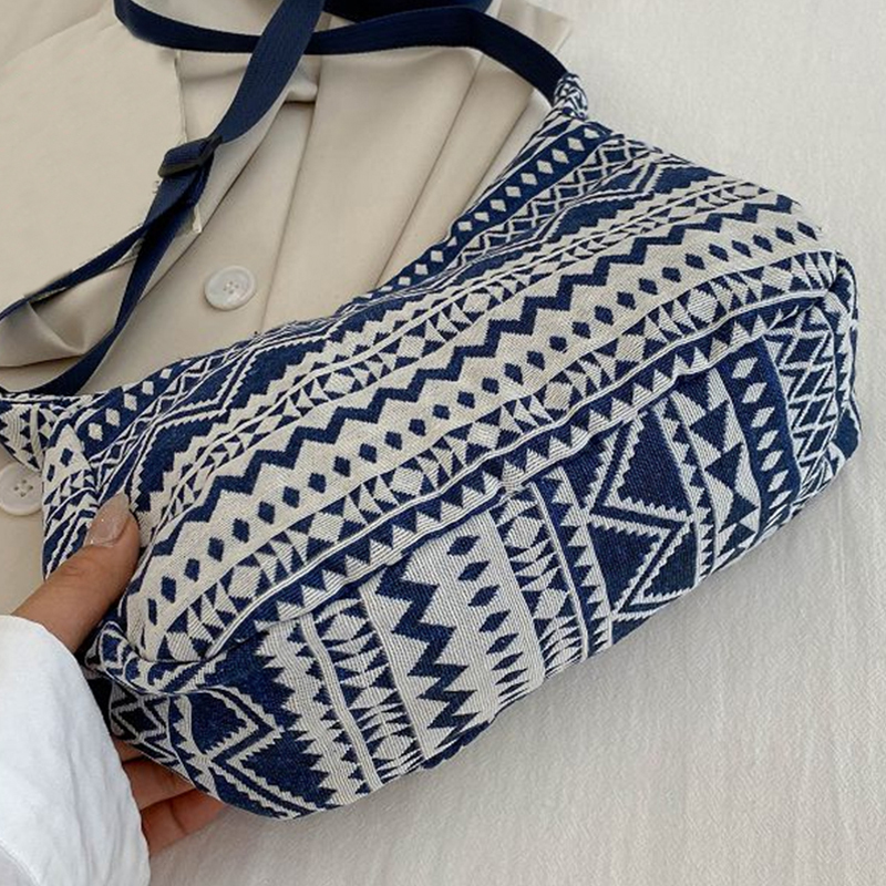 Ethnic Canvas Tote Shoulder Bag for Men & Women Everyday tote bag Casual shoulder bag