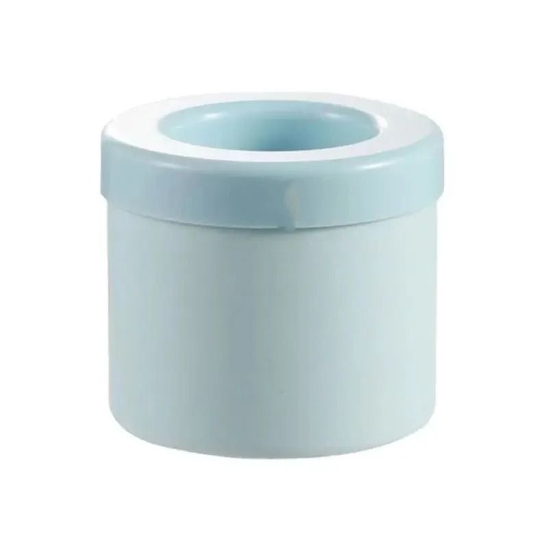 Silicone Ice Cube Mold with Compact Round Ice Bucket Design