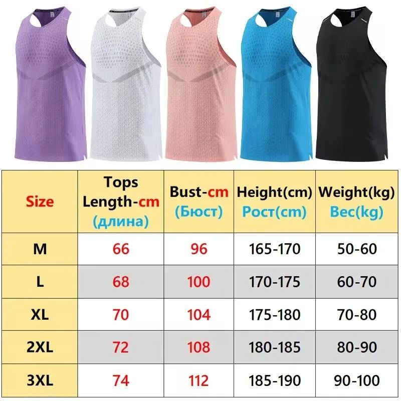 Men Mesh Gym Vest Breathable Running Training Tank Top