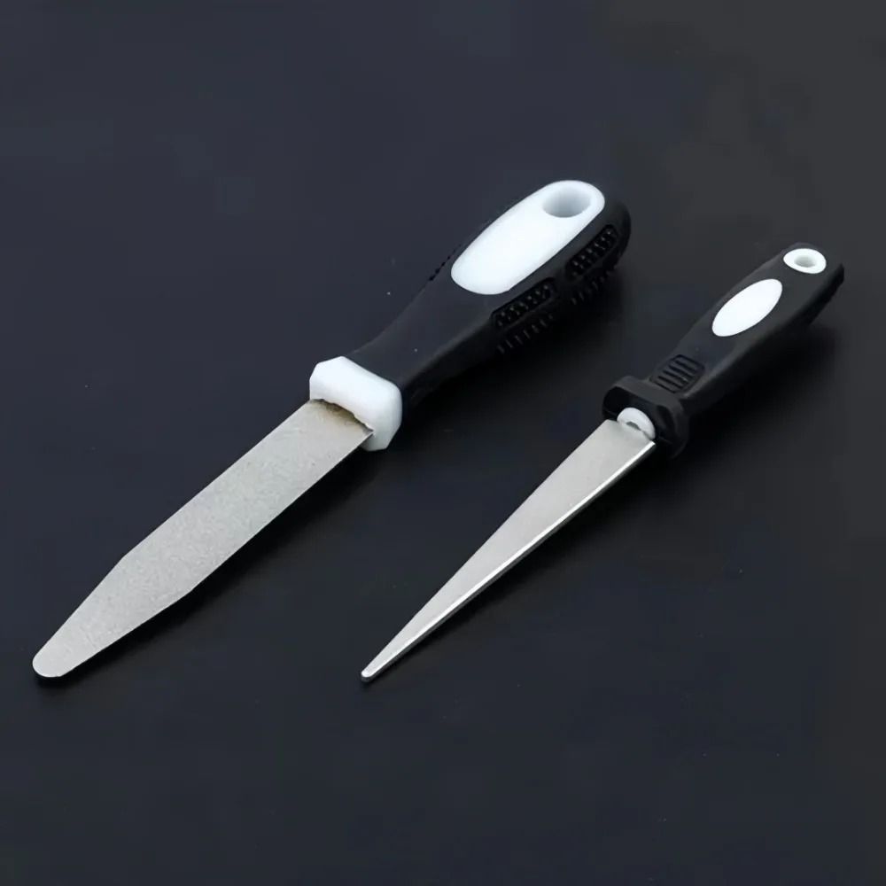 Professional Diamond Small Semicircle File Handheld Double-Sided Sharpening Rod