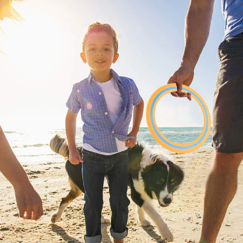 Flying Disc Soft Silicone Flying Disc for Outdoor Fetch and Training