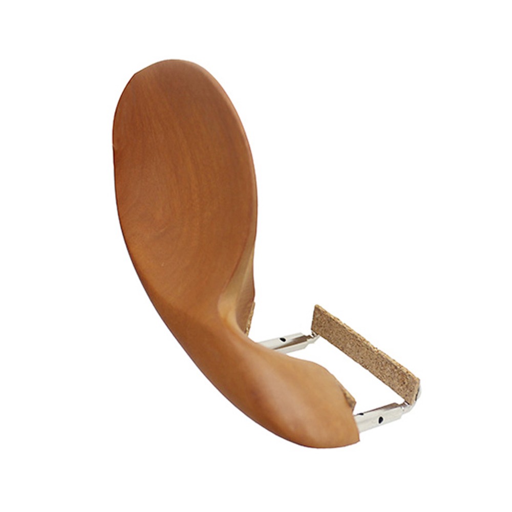 ar Shape Wooden Violin Chin Rest Bracket with Screws, Durable Chinrest for Musicians