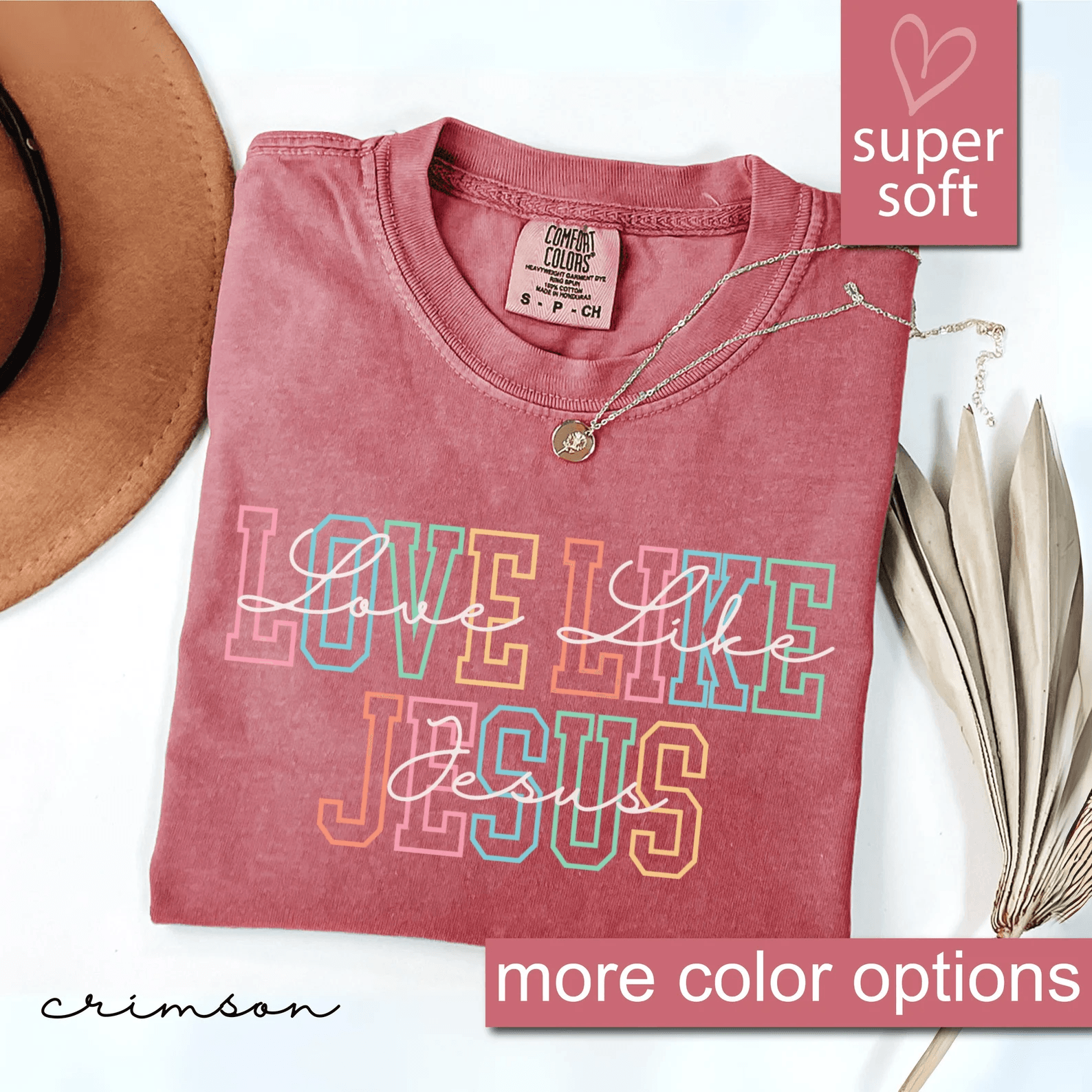 Love Like Jesus Shirt Comfort Colors Christian Faith Tee Inspirational Religious Gift